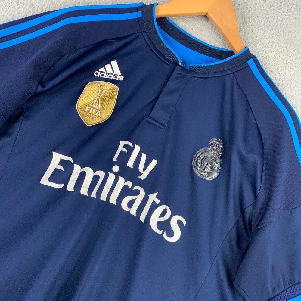 Adidas Real Madrid 2015-16 Third Jersey Men's XL Navy Climacool Football Soccer